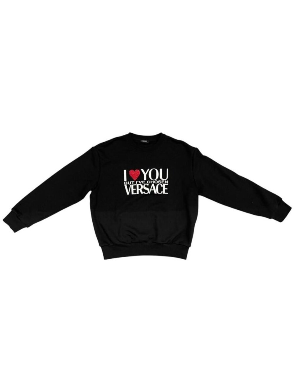 Versace Heart Sweatshirt Stone Black Cotton 36